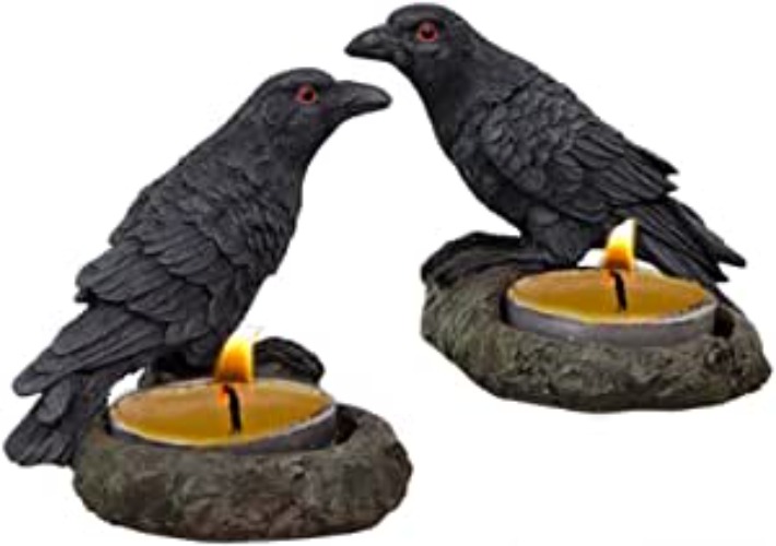 Kheops Raven Tea Light Holder, Set of 2