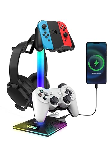 Gaming Headphones & Control Stand