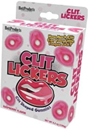 Clit Lickers Clitoral Shaped Gummies - How Much Clit Can Your Little Tongue Lick? - Raspberry Flavor