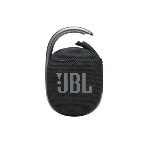 JBL Clip 4: Portable Speaker with Bluetooth, Built-in Battery, Waterproof and Dustproof Feature - Black (JBLCLIP4BLKAM) - Clip 4 - Black