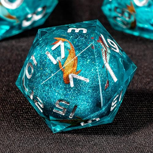 Koi Fish Liquid Core Dice Set