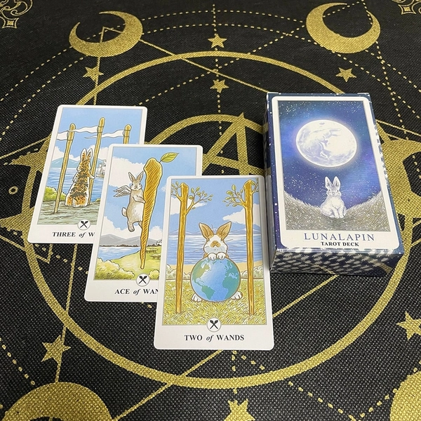 55% OFF TODAY - Lunalapin Tarot Cards | Rabbits Tarot Reading Deck for Beginners | Full Oracle Tarot Card Deck With out Guidebook