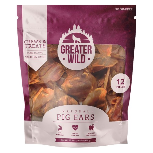 Greater Wild Pig Ear All Life Stage Dog Chew Treats