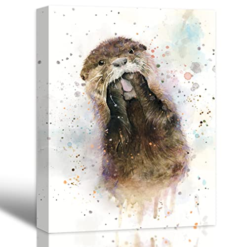 ORIDOMY Wall Art Modern Abstract Otter