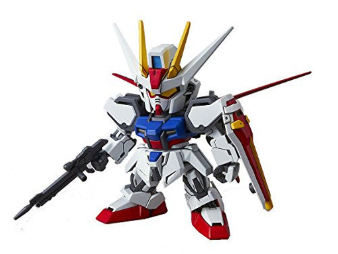 Kidou Senshi Gundam SEED - GAT-X105 Strike Gundam - GAT-X105+AQM/E-X01 Aile Strike Gundam - SD Gundam EX-Standard 02 (Bandai) - Brand New