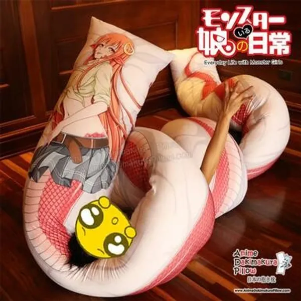 New Miia - Monster Musume 7 Meter Anime Dakimakura Japanese 700cm X 50cm Hugging Body Pillow Cover