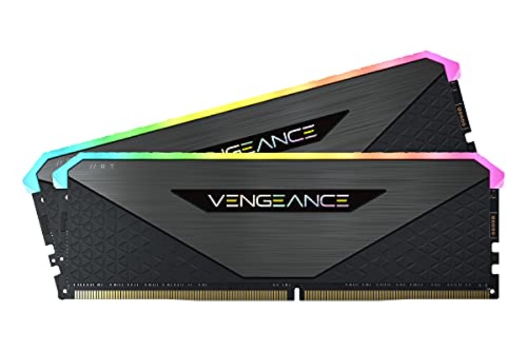 Corsair Vengeance RGB RT 32 GB (2 x 16 GB) DDR4 4.000MHz C18 Arbeitsspeicher (Dynamische RGB-Beleuchtung, Optimiert für AMD 300/400/500 Series, Kompatibilität mit Intel 300/400/500 Series) Schwarz - 2 x 16GB