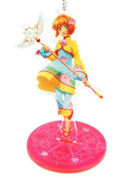 Cardcaptor Sakura Kinomoto Yellow Outfit Character Acrylic Stand Key Chain [In Stock]