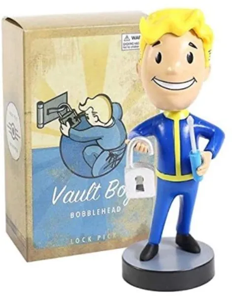 Gaming Heads Fallout 76 Bobbleheads Series 1 Lock Pick, Vault-Tec 111