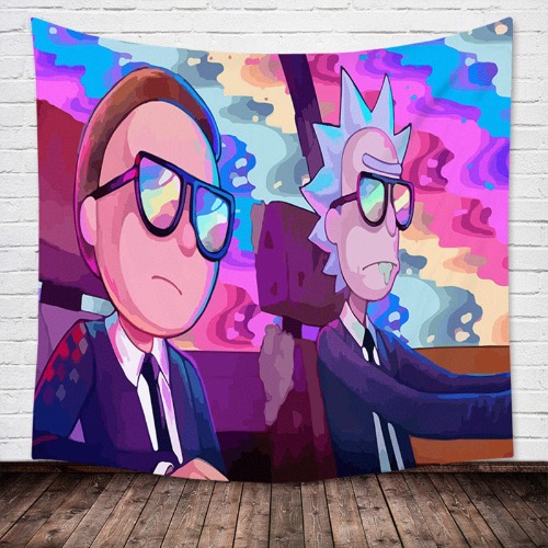 EAEVVPSHOP Anime Tapestry Cool Trippy Tapestry Hippie Tapestry Bedroom Aesthetic Wall Hanging Living Room Psychedelic Colorful Tapestries Decor-59.1× 39.4 in - RickMorty-6 59.1x39.4 in/100×150 cm