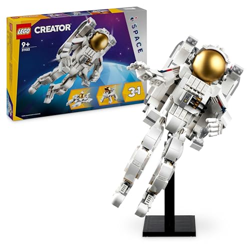 LEGO Creator 3in1 Space Astronaut Toy to Dog Figure to Viper Jet Model Kit, Educational Set for Boys, Girls & Kids Aged 9 Plus and Teenagers Kids' Bedroom Accessories, Space-Themed Gift Idea 31152 - Toy Building Block