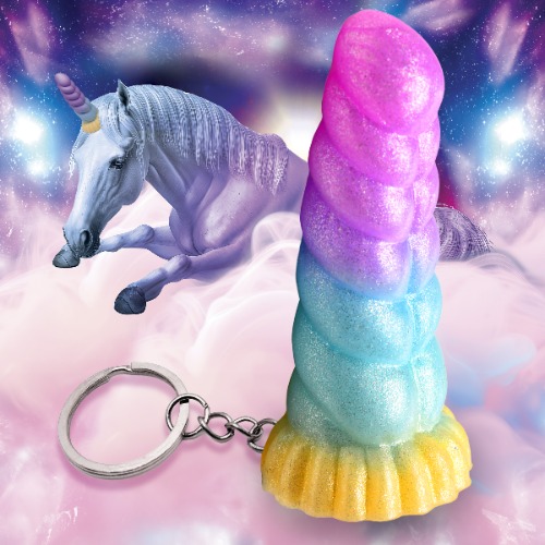 Creature Cocks Mystique Unicorn Mini Dildo Key Chain