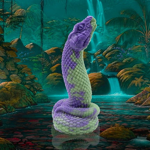 Nathara the Serpent Dildo - Mini / Add Suction Cup / Soft 00-30