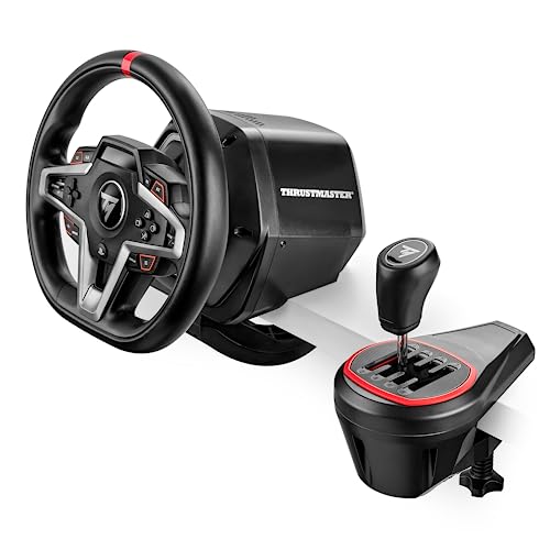 Thrustmaster T248X, Racing Wheel and Magnetic Pedals, HYBRID DRIVE, Magnetic Paddle Shifters, Dynamic Force Feedback & TH8S Shifter Add-On, 8-Gear Shifter (XBOX Series X/S, One, PC) - T248 Xbox with TH8S Shifter