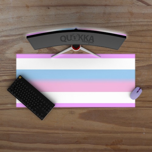 Bigender Pride Flag Design Mousepad Deskmat - 60x30cm / 3mm / Colour Stitched