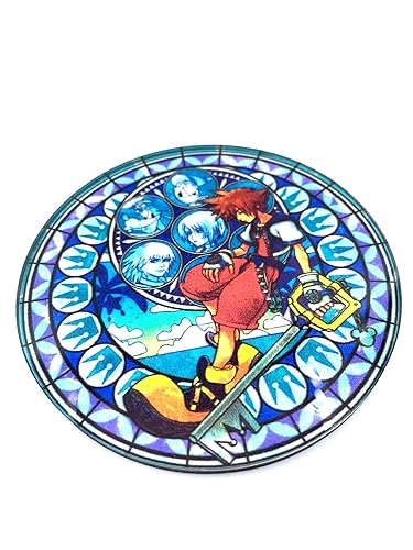 Gaming Coasters - Acrylic Coasters - Gamer Coasters - Gamer Gifts - Glass Coasters - Kingdom 2 3 - Wayfinder - Hearts Coasters (Sora) - Sora