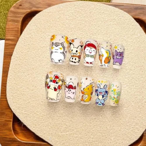 Handmade Press on Nails/"Pokémon Collection"
