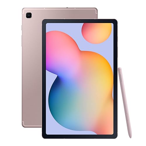 Samsung Galaxy Tab S6 Lite (2024) 10.4" 64GB WiFi Android Tablet, S Pen Included, Gaming Ready, Long Battery Life, Slim Metal Design, Expandable Storage, US Version, Chiffon Pink, Amazon Exclusive - Chiffon Pink - 64GB - Tablet