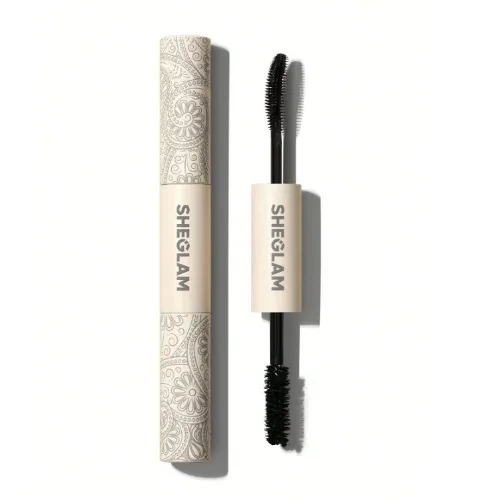 SHEGLAM All-In-One Volume & Length Mascara-Washable Black 2 In 1 Double Head Brush Easy To Remove No Smudge Curling Separation Thick  Black Mascara Eye Makeup | SHEIN USA