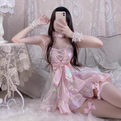 Holographic Babydoll Dress | Default Title