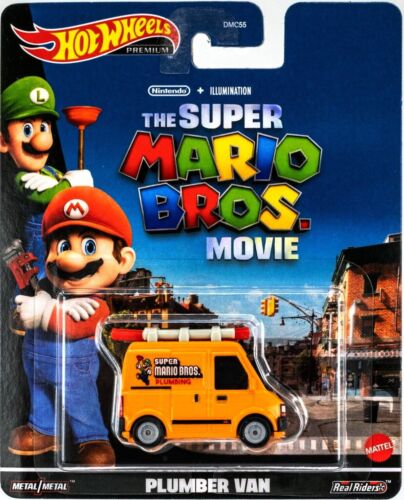 Hot Wheels 2023 Premium Retro Entertainment Super Mario Movie Plumber Van 194735100088 | eBay