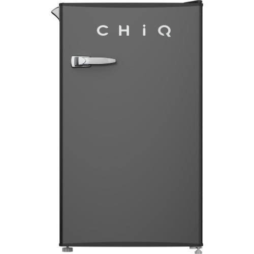 CHiQ 90L Retro Style Bar Fridge (Black)