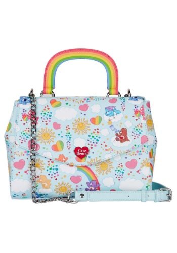 Loungefly Care Bears AOP Rainbow Handle Crossbody Bag