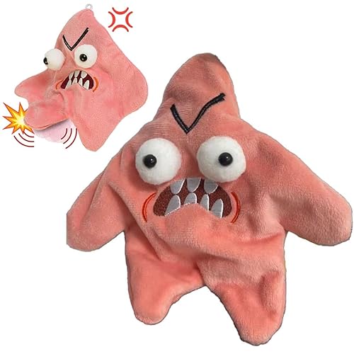 Diiarin Angry Starfish Toy Moving Angry Star Plush Doll, Angry Star Toy, Angry Star Face Plush, Angry Star Car Plush, Moving Star Plush, Shooting Star Plushies Toy, Star Plush Hanging Toy
