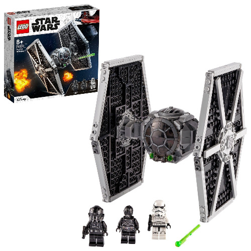 LEGO 75300 Star Wars Imperial TIE Fighter Spielzeug mit Sturmtruppler und Piloten als Minifiguren aus der Skywalker Saga - Single
