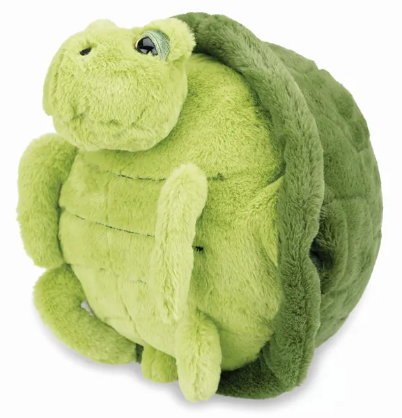 COZY NOXXIEZ Kuschelige Plüsch Kinder Handwärmer - Kuscheltier, Stofftier, Kopfkissen als Flauschiges Wärmekissen Plüschtier für Bett, Auto und Zuhause (Schildkröte)
