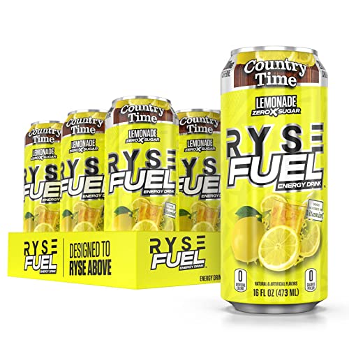 RYSE Fuel Energy Drink 12 Pack (Country Time Lemonade)