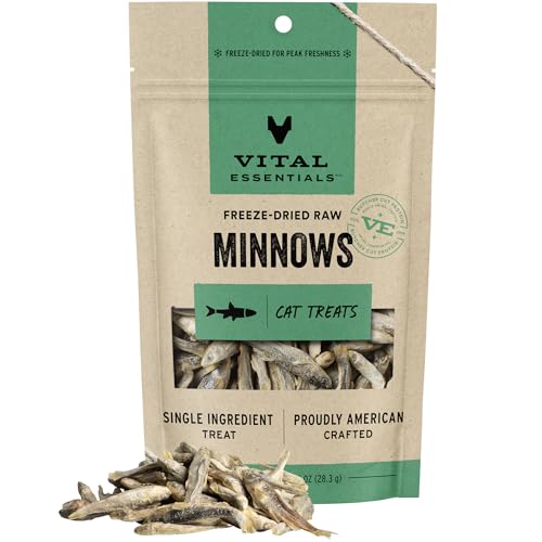 Freeze Dried Raw Single Ingredient Cat Treats, Minnows - 1 Ounce