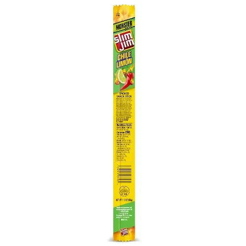 Slim Jim Monster Smoked Snack Stick, Chile Limón Seasoned, 1.94 oz