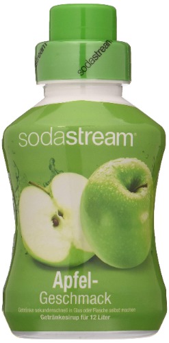 sodastream Sirup Apfel, Ergiebigkeit: 1x Flasche ergibt 12 Liter Fertiggetränk, Sekundenschnell zubereitet und immer frisch, 500 ml (1er Pack) , 1020108491 - 