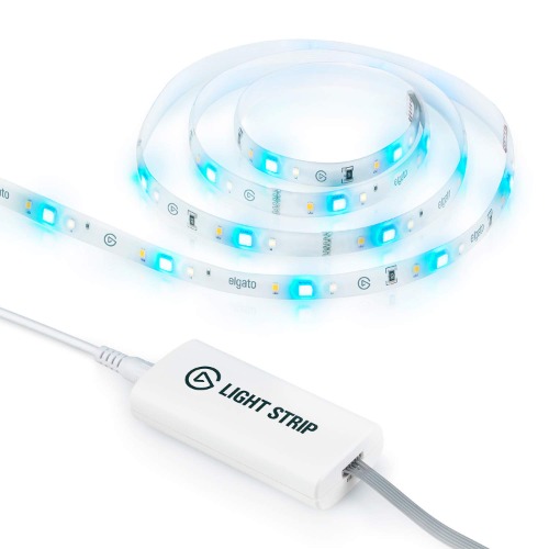 Elgato Light Strip - Smartes Licht mit 16 Millionen Farben dank RGBWW-LEDs mit warmem/kaltem Weiß, App-Steuerung, iOS/Android, PC/Mac, Stream Deck, perfekt für Gaming, Streaming und Setups für Zuhause - Light Strip (2m)