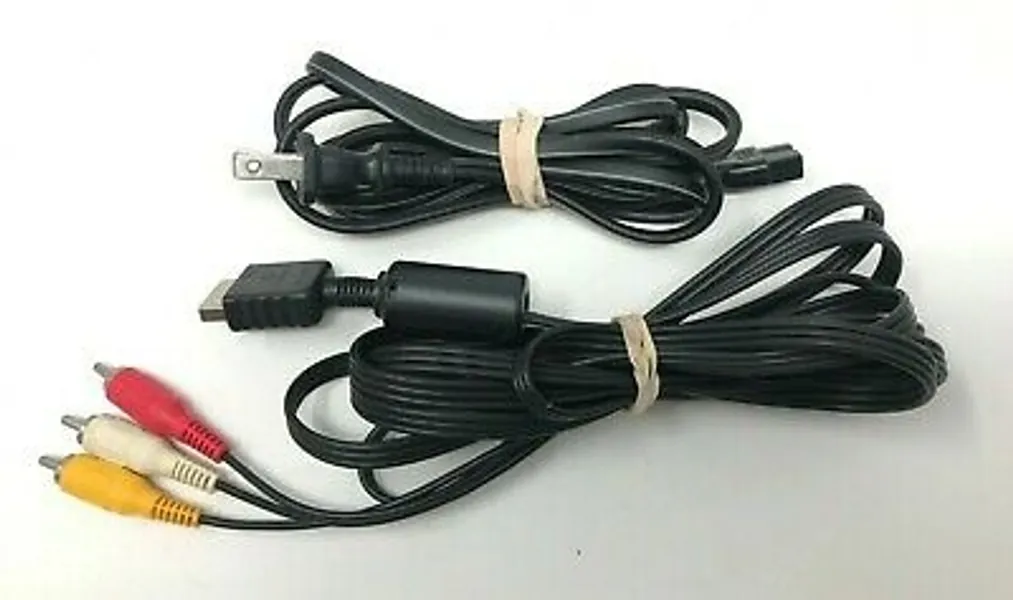 Sony PlayStation 2 Official Power Supply and AV Cables / Tested PS2 OEM Cleaned  | eBay