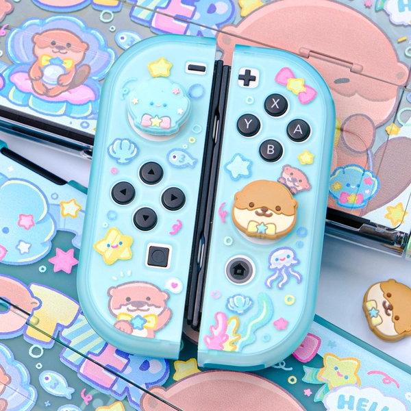 Otter Joystick Caps for Switch OLED Lite Cute Switch Thumb Grips