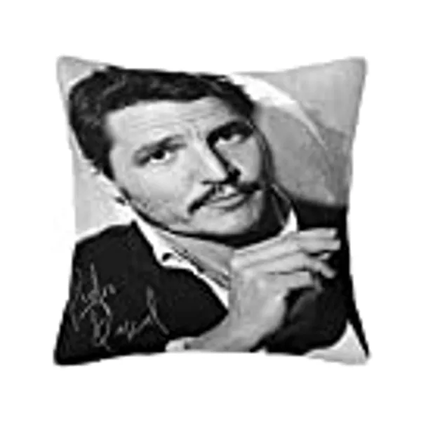DanaMWatson Pedro Actor Pascal Pillowcase Decorative Pillow Covers 18x18 inch Square Cushion Case for Living Room Bedroom Sofa Cars