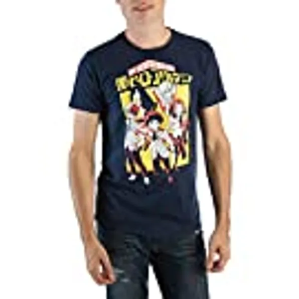 Bioworld MHA My Hero Academia Characters Black T-Shirt Mens Tee Shirt