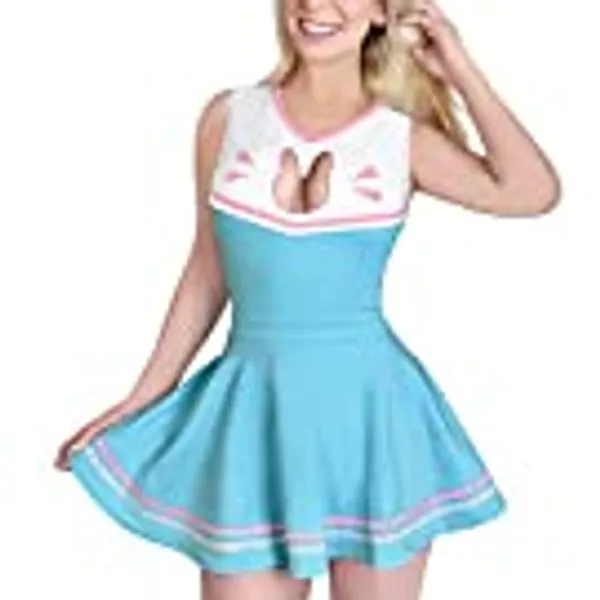 Littleforbig Cotton Romper Onesie Pajamas Bodysuit - Cosplay Bunnywatch Skirt Set