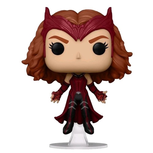 Marvel's WandaVision Scarlet Witch Flying Funko POP! Vinyl with a Funko Pop! Ecotek Box Protector - 