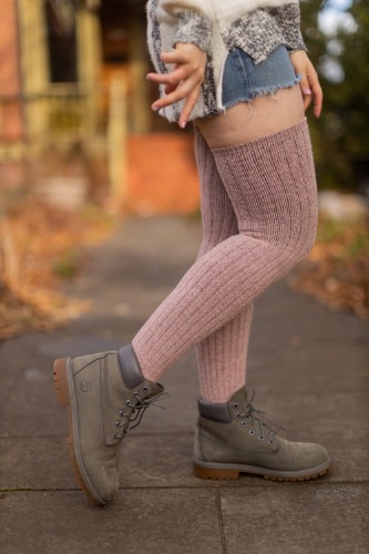 The Alaskan - Merino Thigh High | Baby Pink / Small/Medium