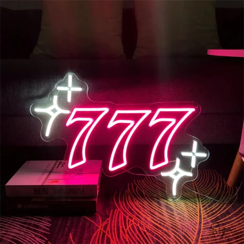 777 Neon Sign