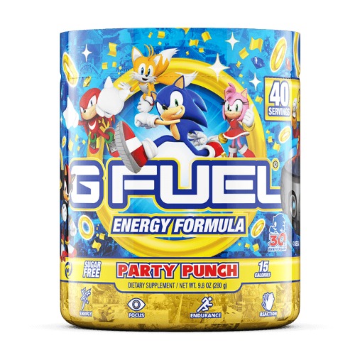 G Fuel Party Punch Game Chaning Elite Energy Powder, Sharpens Mental Focus and Cognitive Function, Zero Sugar, Supports Immunity and Mood 9.8 oz (40 servings) - Fruit Cereal