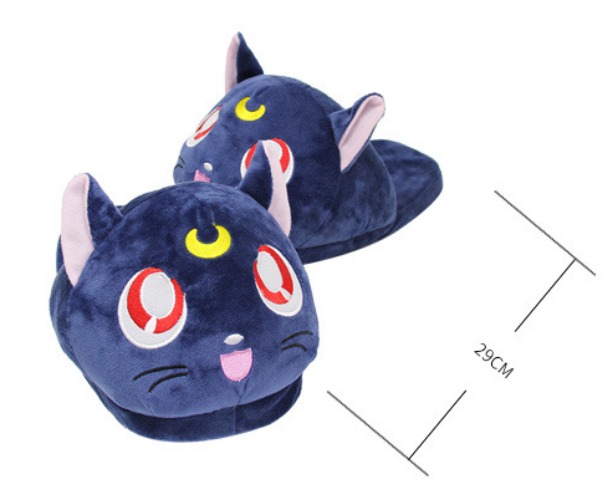 Delilah - Soft Sailor Moon Plush Slippers - 28cm Blue