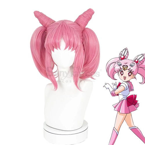 【In Stock】Anime Sailor Moon Cosplay Child Sailor Chibi Moon Chibiusa Tsukino Cosplay Wig
