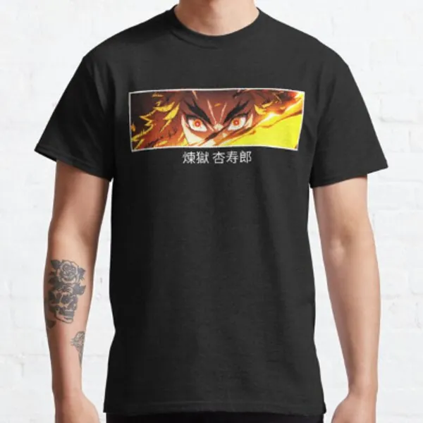 Rengoku Kyojuro Japanese, Demon Slayer T-Shirt Classic T-Shirt by Jwaneca