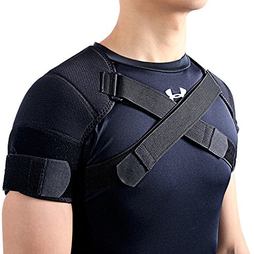 Kuangmi Double Shoulder Support Brace Strap Wrap Neoprene Protector (XXX-Large) - Large (Pack of 1)