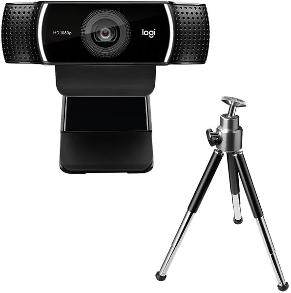 Logitech Full HD C922 Pro Stream Webcam, 1080p Camera Streaming Webcam, Records and Streams Your Gaming Sessions in Rich HD for Streaming, Background , with Tripod Included
