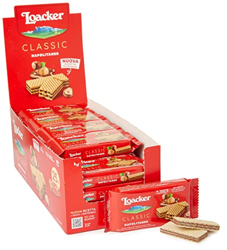 Loacker Napolitaner Wafers 45 g (Pack of 25) - Chocolat - 45 g (Lot de 25)